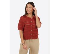 BRAVE SOUL Cardigan rouge feu, Taille XS