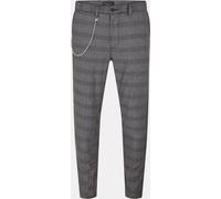 Brave Soul Check Trousers With Chain Grey/White/Burg 32W R Male