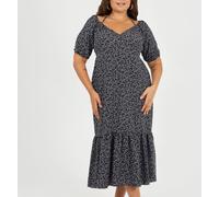 Brave Soul Curve Dress Noir/Violet 18 (2XL) Female