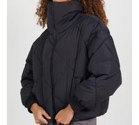 Brave Soul Diamond Quilted Short Padded Jacket With Funnel Neck Noir 10 (S) Female