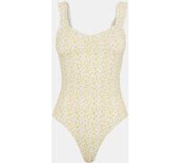 Brave Soul Lettuce Hem Strap Bodysuit White Dtsy Flrl 8 (XS) Female