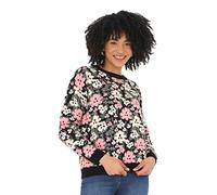Brave Soul Lk-248 Fleur Pull, Noir, XS Femme