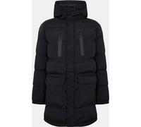 Brave Soul Longline Jacket With Hood Noir Grand Male