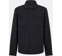 Brave Soul Men's 4 Pocket Long Sleeve Button Overshirt Noir Grand Male