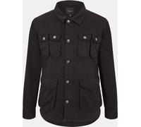 Brave Soul Men's Cotton Multi Pocket Long Sleeve Rain Anorak Noir Small Male