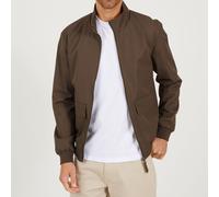 Brave Soul Men's Funnel Neck Full Zip Bomber Jacket Moka Small Male