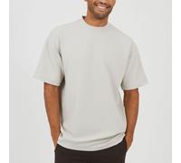 Brave Soul Mens Relaxed Fit Mock Turtle Neck T-Shirt Gris Moyen Male
