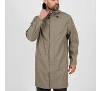 Brave Soul Mens Taupe Rubberised Hooded Parka Taupe Très grand Male