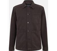 Brave Soul Mens Twill Shacket With Chest Pocket Charbon de bois Moyen Male