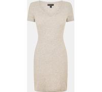 Brave Soul Mini Dress With Notch Neck Marl gris 10 (S) Female