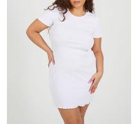 Brave Soul Pl Tee Dress Blanc 22 (4XL) Female