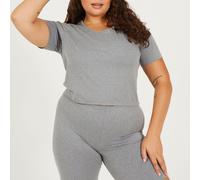 Brave Soul Ps Crop Tee Marl gris 22 (4XL) Female