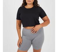 Brave Soul Ps Crop Tee Noir 20 (3XL) Female