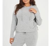 Brave Soul Ps Ls Hd Top Marl gris 16 (XL) Female