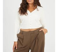 Brave Soul Ps Ls Top Crème 18 (2XL) Female