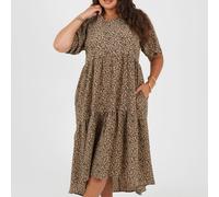 Brave Soul Ps Midi Drs Marron/Noir 24 (5XL) Female