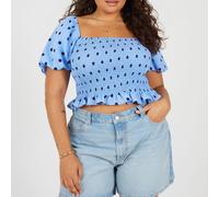 Brave Soul Ps Puff Top Bleu/Marine 16 (XL) Female