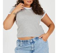 Brave Soul Ps Ss Tee Gris/Blanc 16 (XL) Female