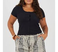 Brave Soul Ps Ssbtn Tee Noir 24 (5XL) Female