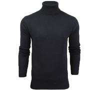 Brave Soul Pull à col roulé pour homme, Bleu marine moyen, XXL