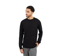 Brave Soul Pull en tricot à col rond et manches longues pour homme, Noir , L