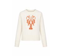 BRAVE SOUL Pull-over 'Lobster Yarn' orange foncé / blanc cassé, Taille M