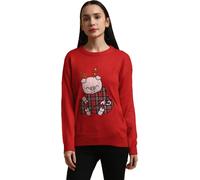 Brave Soul - Pull pour femme 1520 (S) (Rouge)