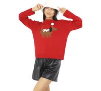 Brave Soul - Pull pour femme - Design de Noël 1524 (XS) (Rouge)