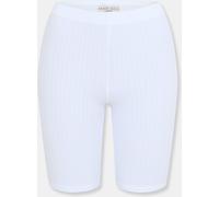 Brave Soul Ribbed Cycling Shorts Blanc 14 (L) Female