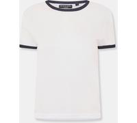 Brave Soul Ringer T-Shirt Blanc/Marine 10 (S) Female