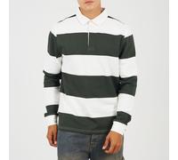 Brave Soul Rugby Shirt Sn62 Crème/Vert Small Male