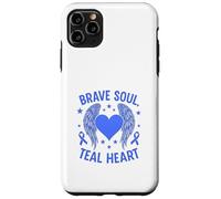 Brave Soul - Sensibilisation au cœur Sarcelle Coque pour iPhone 11 Pro Max