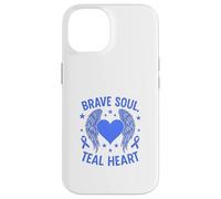 Brave Soul - Sensibilisation au cœur Sarcelle Coque pour iPhone 14