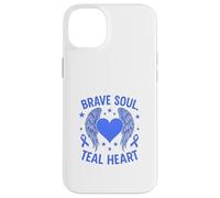 Brave Soul - Sensibilisation au cœur Sarcelle Coque pour iPhone 14 Plus