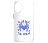 Brave Soul - Sensibilisation au cœur Sarcelle Coque pour iPhone 17