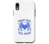 Brave Soul - Sensibilisation au cœur Sarcelle Coque pour iPhone XR