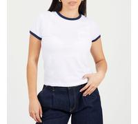Brave Soul Shrt Slv Tee Blanc/Marine 8 (XS) Female