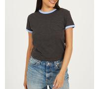 Brave Soul Shrt Slv Tee Charcoal/Crnflw 12 (M) Female
