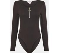 Brave Soul Sleeve Bodysuit With Zip Noir 10 (S) Female