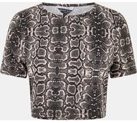Brave Soul Snake Print Crop T-Shirt Snake Print 10 (S) Female