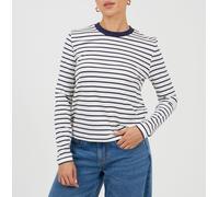 Brave Soul Strpe Ls Tee Marine/Crème 16 (XL) Female