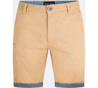Brave Soul Twill Shorts With Turn Up Pierre/Tache Petit Male