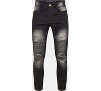 Brave Soul Wash Biker Jean Lavage au charbon de bois 36W L Male