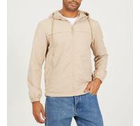 Brave Soul Mens Clasic Wind Runner Jacket In Stone Pierre Petit Male