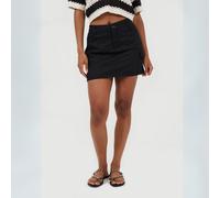 Brave Soul Womens Denim Mini Skirt With Cargo Pockets Noir 8 (XS) Female