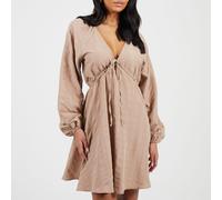 Brave Soul Women's Mini Dress Taupe 16 (XL) Female