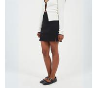 Brave Soul Womens Mini Skirt With Split Hem Detail Noir 16 (XL) Female