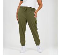 Brave Soul Womens Plus Size Combat Style Joggers With Drawstring Waist Kaki 18 (2XL) Female