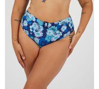 Brave Soul Bs Womens Plus Size High Waisted Bikini Bottoms Bleu Rétro 16 (XL) Female