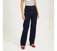 Brave Soul Womens Straight Leg Indigo Denim Jeans Indigo 14 (L) Female